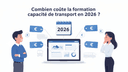 Prix formation capacité de transport 2026 : tarifs