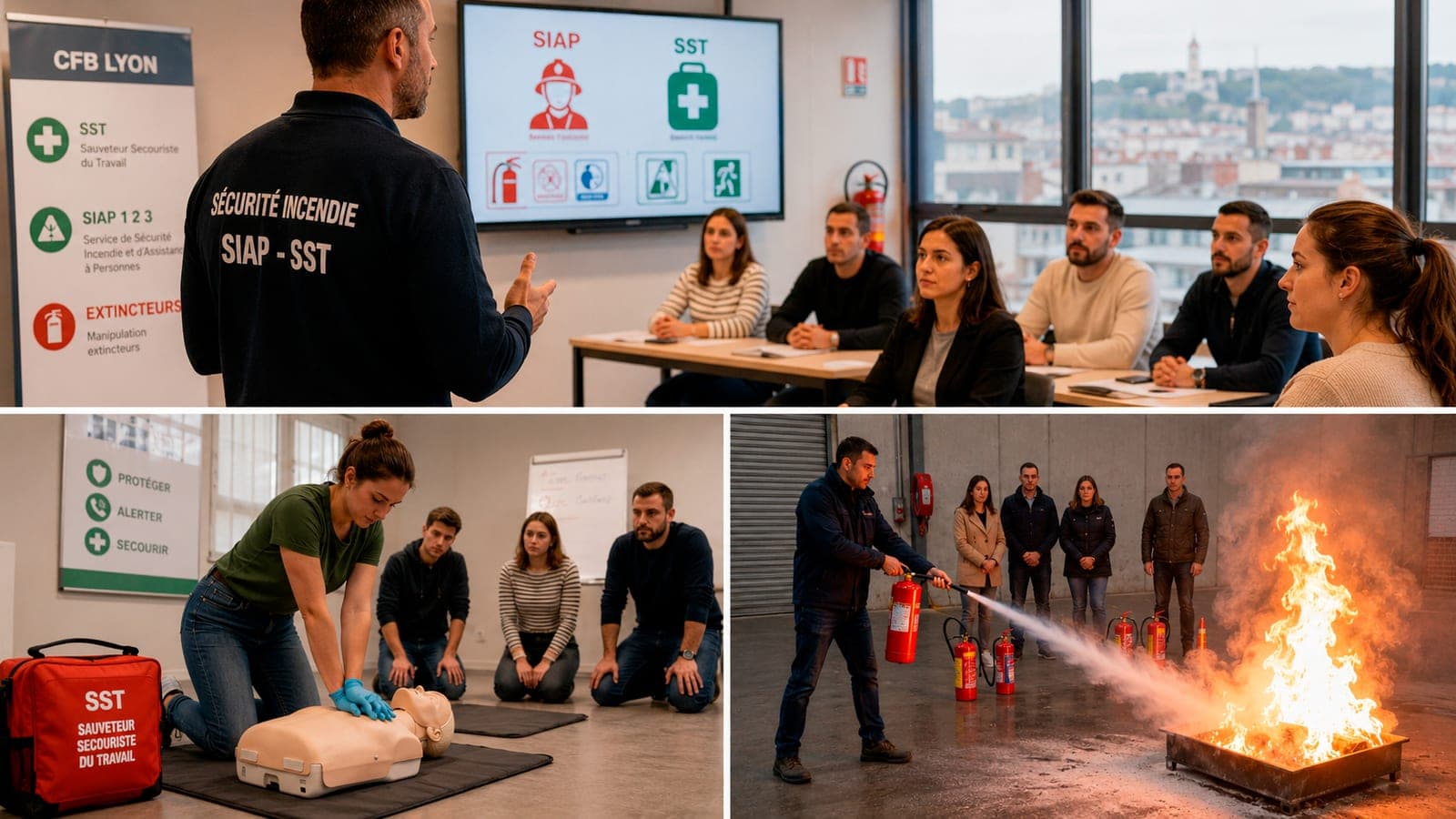 Formation sécurité incendie SIAP 1, 2 et 3