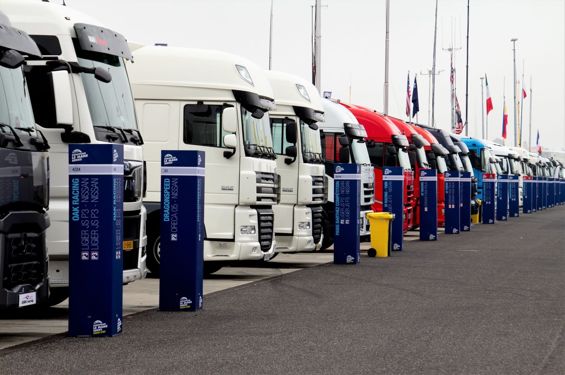 File de poids lourds, formation capacité de transport routier de marchandises CFB Lyon