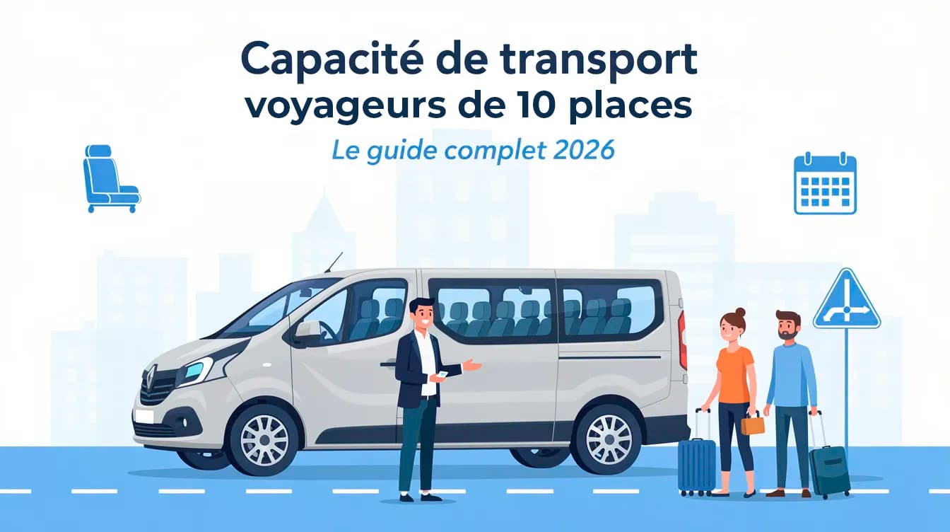 Capacité transport voyageurs -10 places : guide 2026