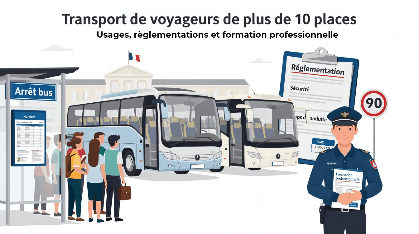 Transport de voyageurs en autocar : réglementation, sécurité et formation FIMO/FCO du conducteur