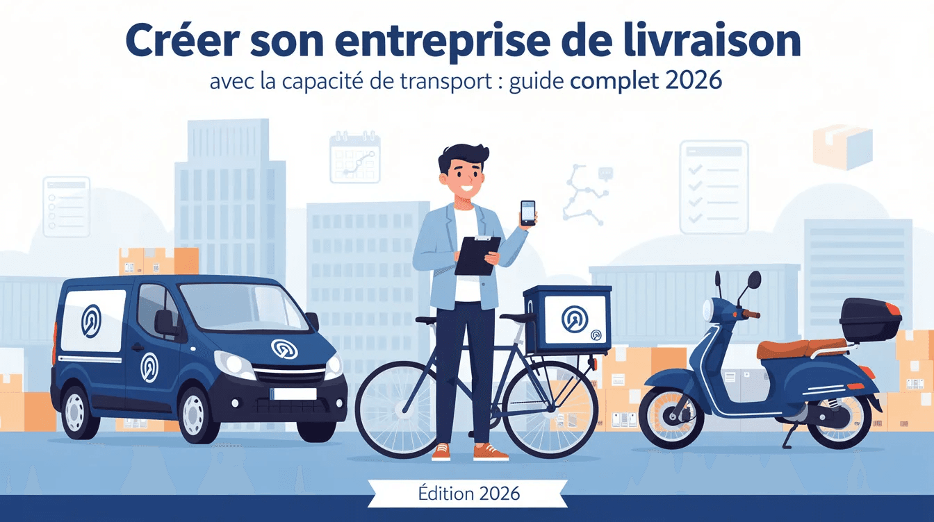 Créer entreprise de livraison : guide capacité 2026