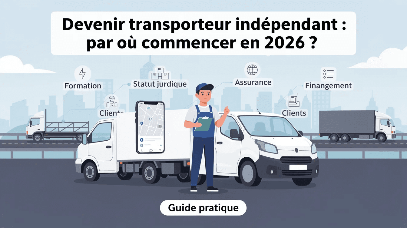 Devenir transporteur indépendant en 2026 : le guide