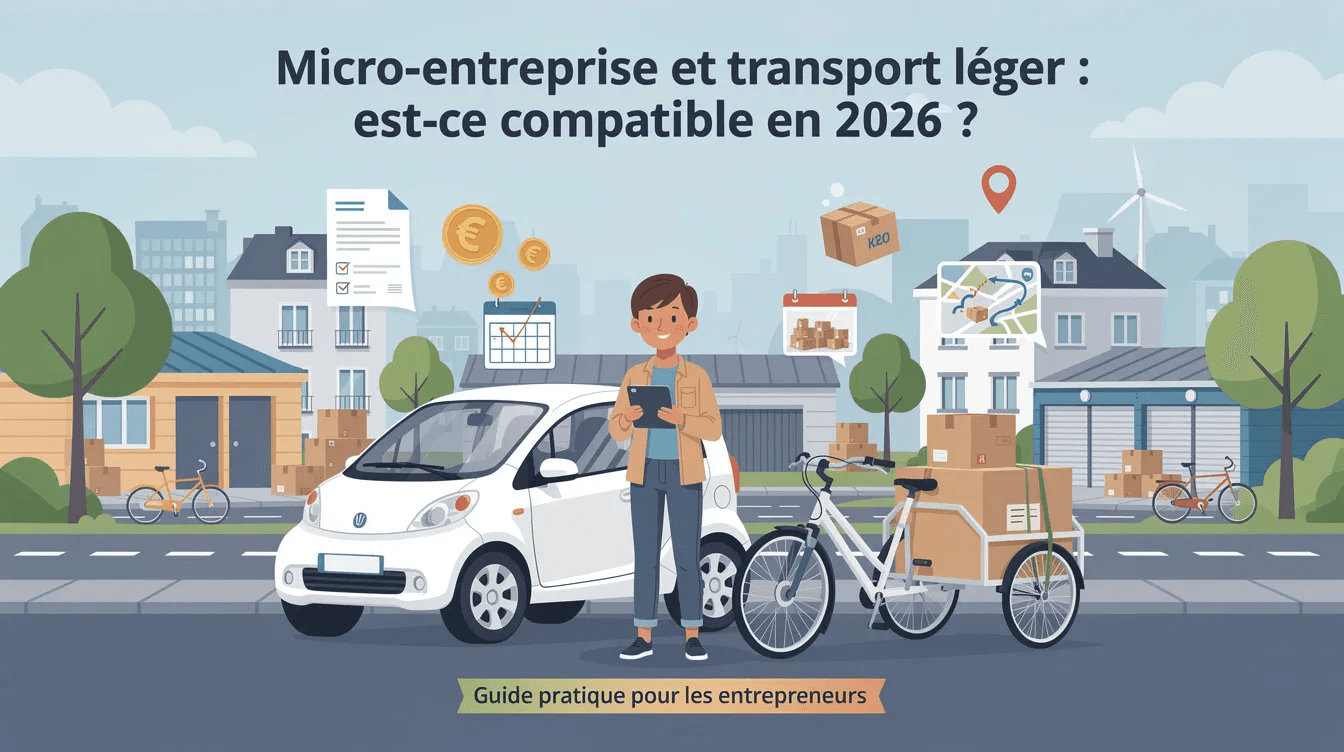 Micro-entreprise transport léger : compatible en 2026 ?