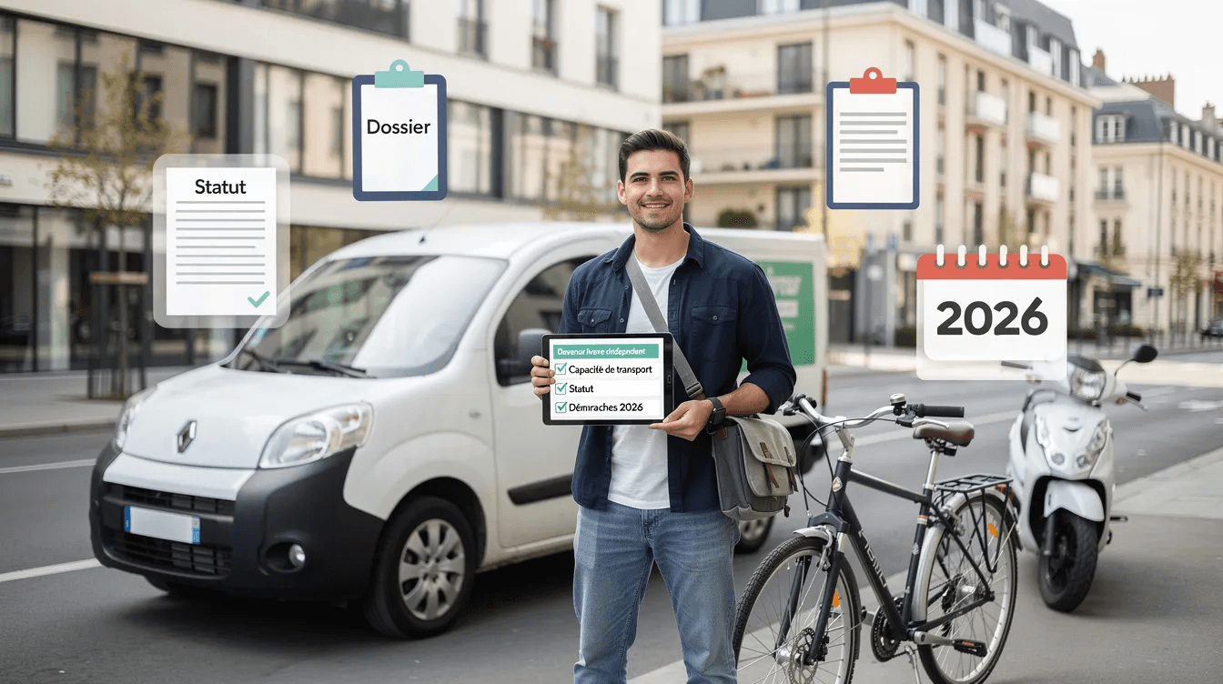 Devenir livreur indépendant : capacité de transport 2026
