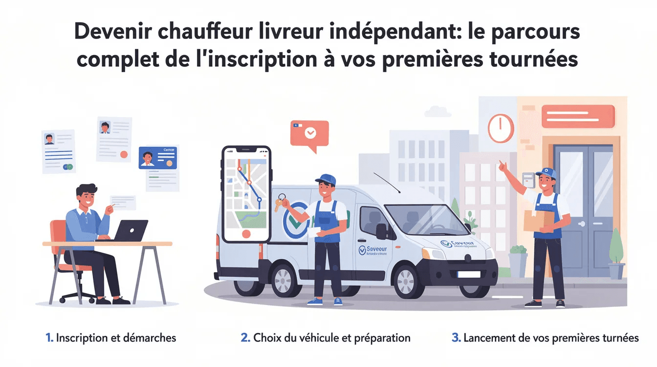 Devenir chauffeur livreur indépendant : inscription, choix du véhicule et premières tournées