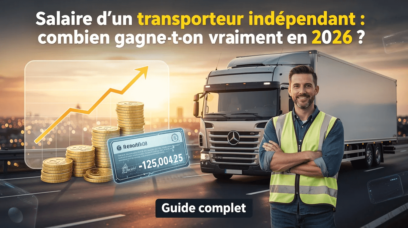 Salaire transporteur indépendant : combien gagner en 2026