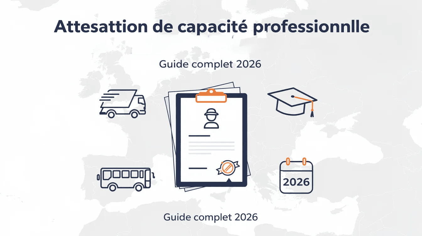 Attestation de capacité professionnelle : guide 2026