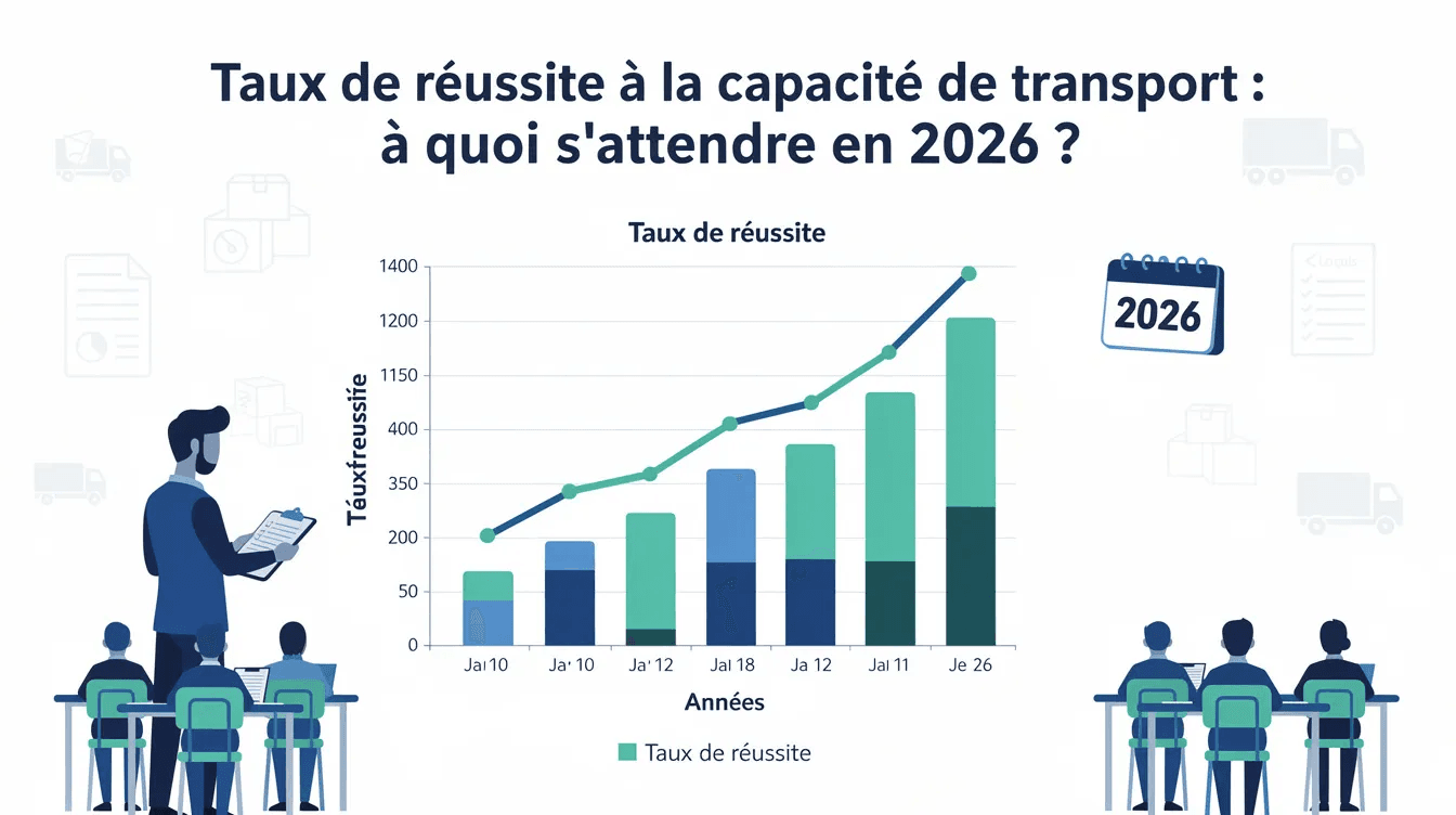 Taux de réussite capacité de transport 2026 : chiffres clés