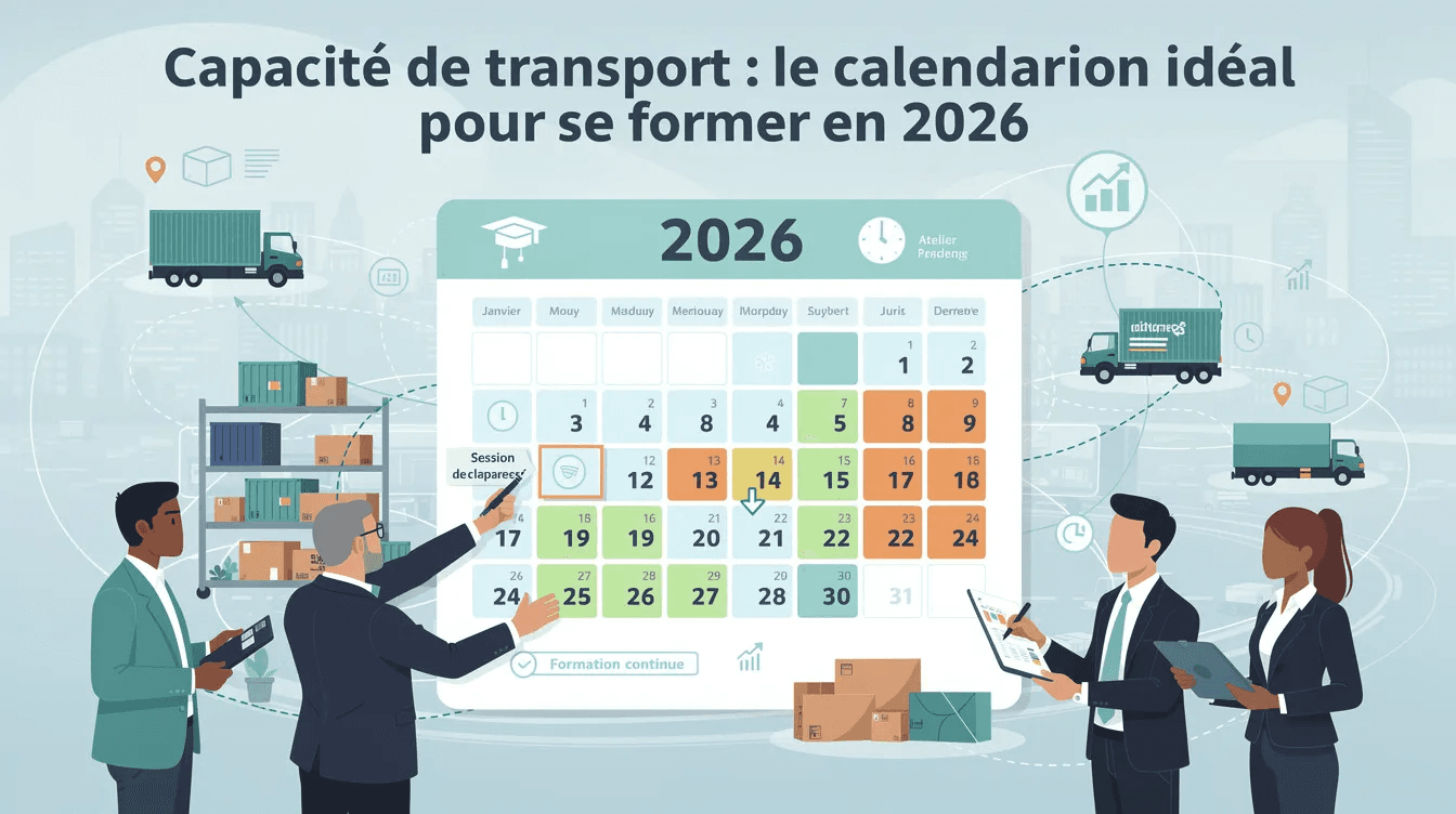 Capacité de transport 2026 : le calendrier pour se former