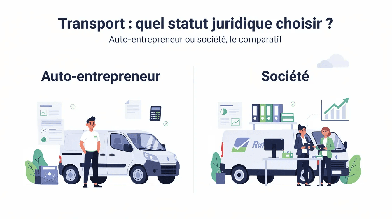 Auto entrepreneur ou société transport : quel statut choisir