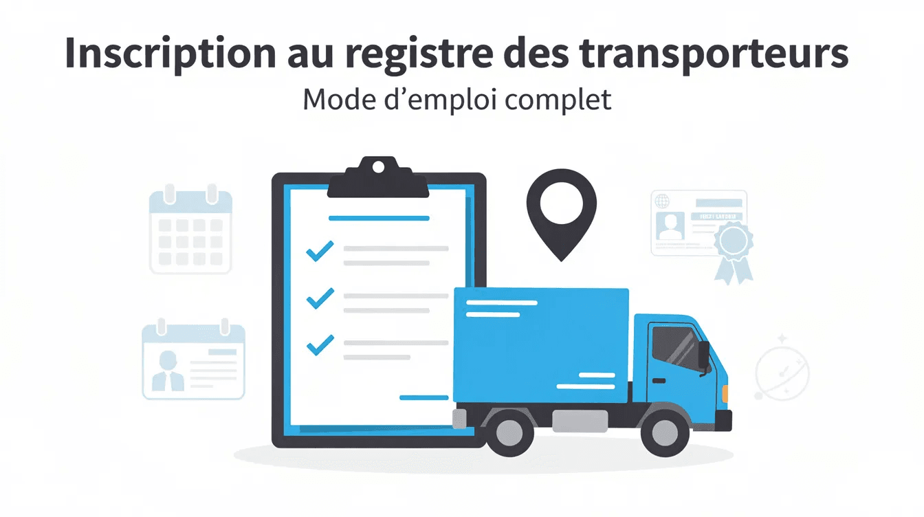 Inscription au registre des transporteurs : guide 2026